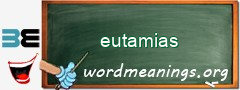 WordMeaning blackboard for eutamias